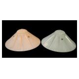 Two Art Deco Starburst Celing Light Shades