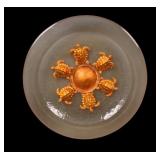 George Bucquet Art Glass Turtle Centerpiece Bowl