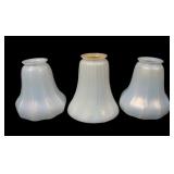Three Steuben Art Glass Lamp Shades