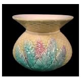 Vintage Majolica Pottery Cuspidor/ Spittoon