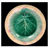 Marked Etruscan Majolica Begonia Plate
