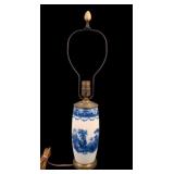 Doulton Burslem" Watteau"  Flow Blue Table Lamp