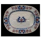 Minton Staffordshire Lyre Imari Meat Platter