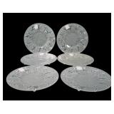 6 Consolidated 8 1/2" Dancing Nymphs Plates