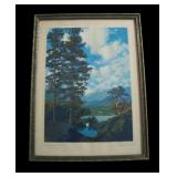 1936 Maxfield Parrish "the Tempted Hills" Litho