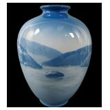 Roseville Rozane Azurean High Gloss Scenic Vase