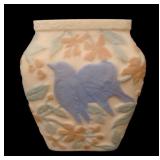 Consolidated Tri -Colored Chickadee Vase