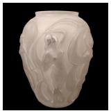 Phoenix White Frosted Dancing Nymphs Vase.