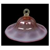 Victorian Cranberry Opal / Vaseline Smoke Bell