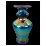 Imperial Blue Lead Lustr Monochrome Art Glass Vase