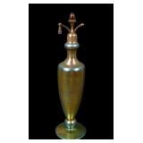 Steuben Gold Aurene 12" Atomizer Perume Atomizer