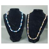 Two Honora Cultured Multi Colored Pearl Necklaces