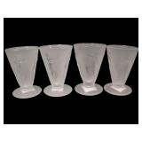 4 Consolidated Dancing Nymph Ftd Juice Goblets