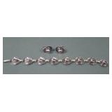 Southwestern Ladies 925  Bracelet & Earrings