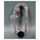 Art Deco Sterling Silver Diving Girl Brooch