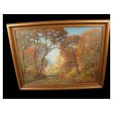 Artist "Clyde Leon Keller" Oil On Board Painting