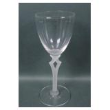 Morgantown Glass Crystal  Frosted Paragon Goblet