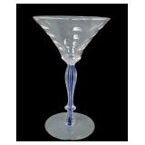 Morgantown Glass Blue Filament Cocktail