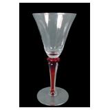Morgantown Glass Cased Red Filament Cocktail