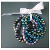 Lot of 7 Honora Cultured Pearl Stretch Bracelets