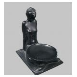 Quoizel/ Frankart Art Deco Nude Metal Ashtray