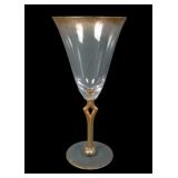 Morgantown Paragon Crystal/ Gold Dust Goblet