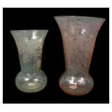 Two Paden City Elegant Era Vases