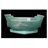 Roseville Art Pottery Green Dawn Art Deco Planter