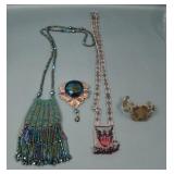 Lot of Four Ladies Victorian Jewelry Items