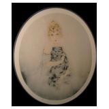 1923 Louis Icart Persian Cat Framedl Etching