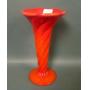 N'Wood Coral Slag # 727 7" Twist  Vase