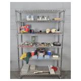 Large Lot Asstd Tools & More-rack Not Included