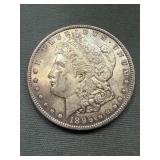 1896 Morgan Silver Dollar Uncirculated Toned