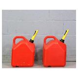 2x The Bid Ameri-can 5 Gal Gasoline Storage Cans
