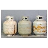 3x The Bid Half Full 15 Lb Lp Tanks