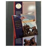 Us Marine Corps 2005 Silver Dollar & Stamp Set