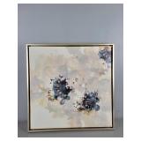 Framed Abstract "golden Echoes Ii" Painting