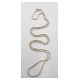 Sterling Silver Italy  19in Chain Necklace 6.0g