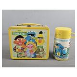 Metal Sesame Street Lunchbox W/thermos