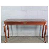 Beveled Glass & Mahogany Hall Table