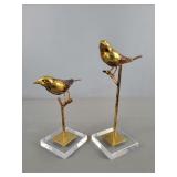 2 Pc Mounted Bird Art
