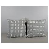 2x The Bid West Elm Feather Throw Pillows