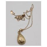 14k Yellow Gold Tangled Necklace 1.9g