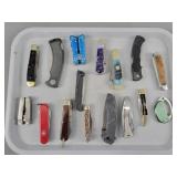 16 Pc Lot Of Asstd Pocket Knives