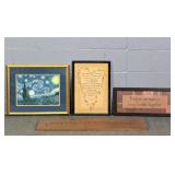 Lot Of 4 Asstd Wall Hung Decor