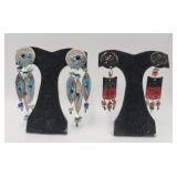 Artisan Painted Pierced Earrings