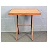 Vintage Folding Solid Wood Game Table