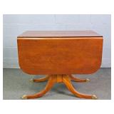 Vintage Solid Mahogany Hidden Leaf/drop Leaf