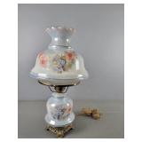 Vintage Beautiful Iridescent Hurricane Lamp