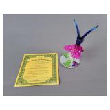 Jewel Of The Garden Art Glass W/ Coa